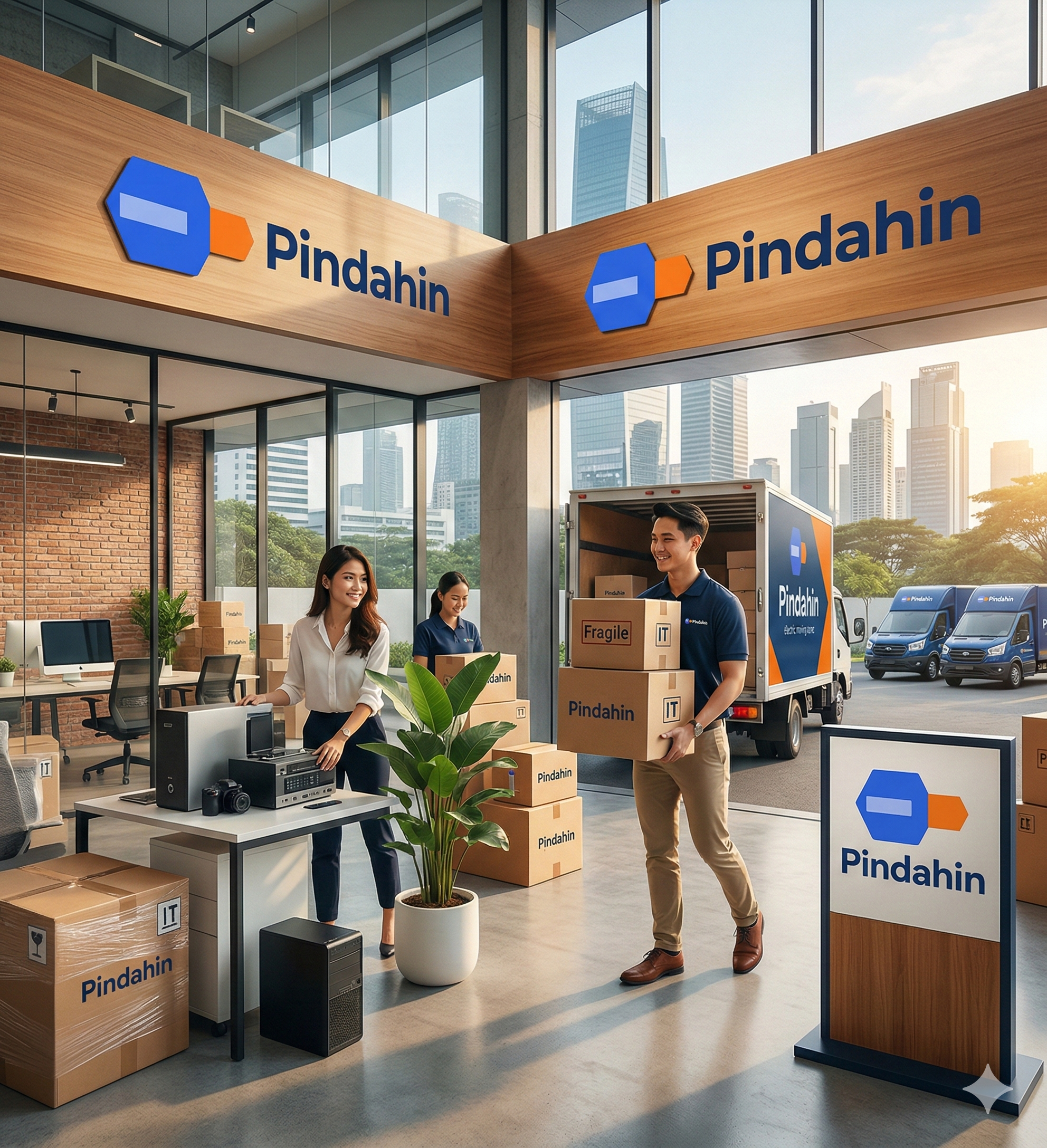 Proses packing profesional ARP Pindahin